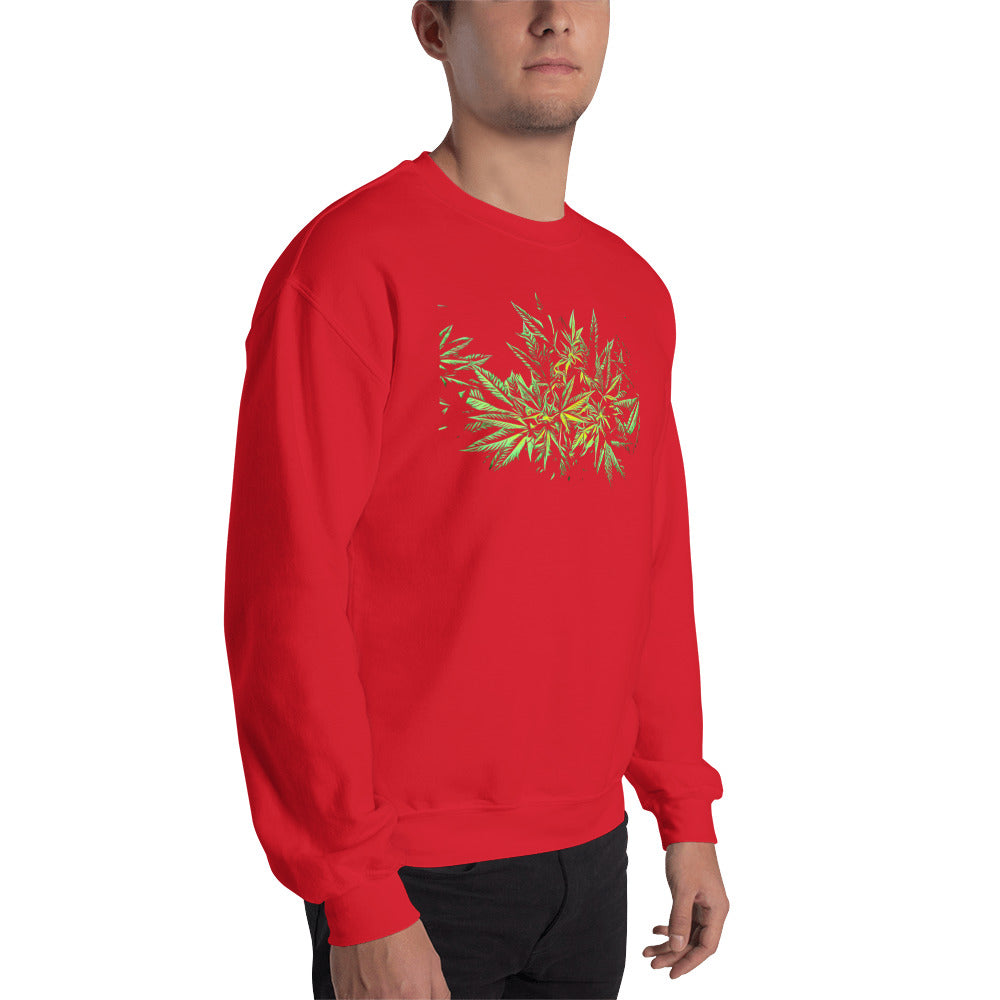 Flowering Hybrid Cannabis Plant Unisex Sweatshirt