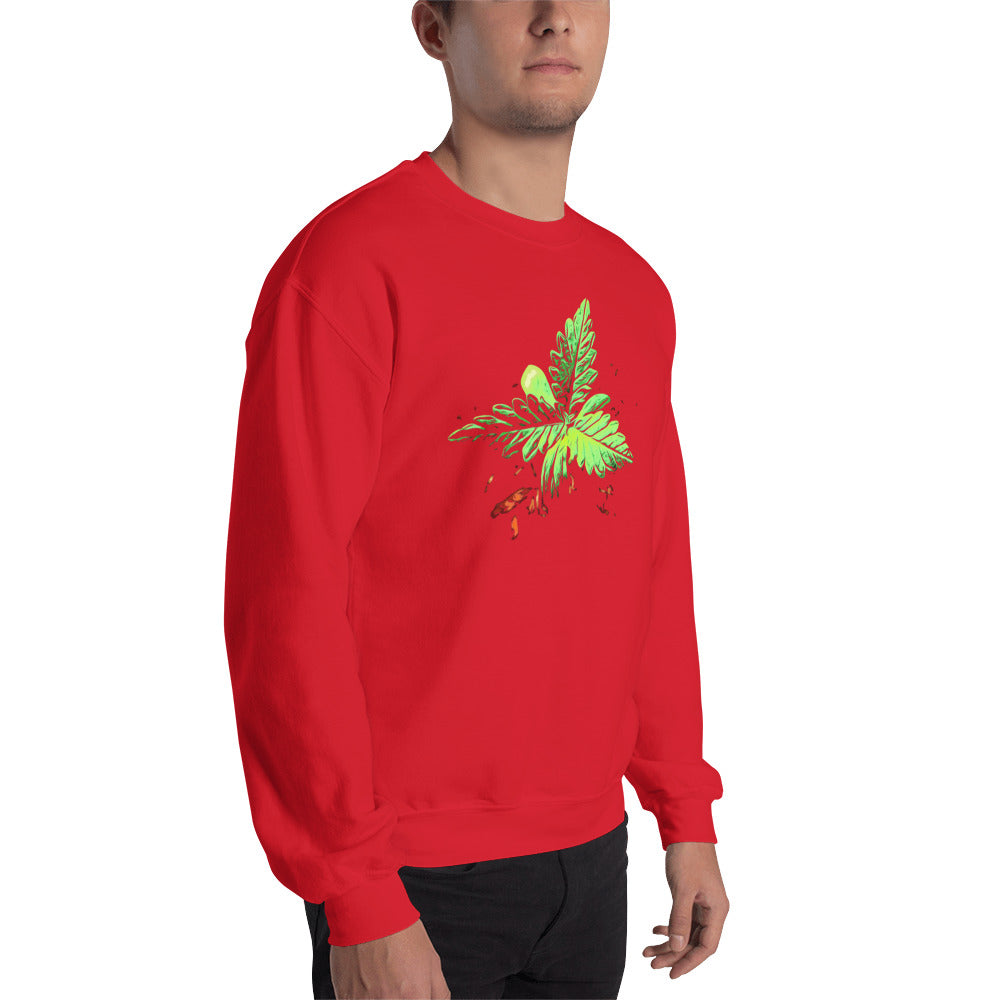 3 Leaf Trifoliate Cannabis Plant Unisex Sweatshirt