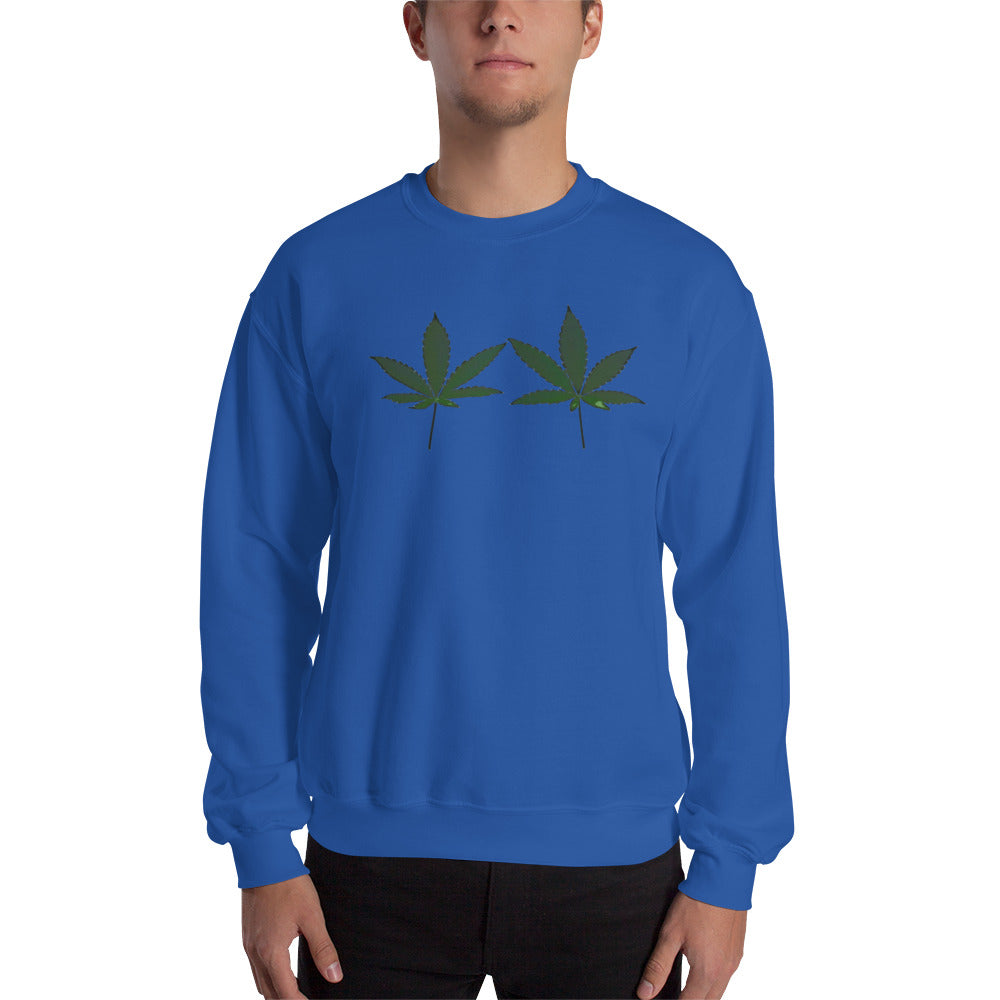 Green Cannabis Leaves Plant Unisex Sweatshirt
