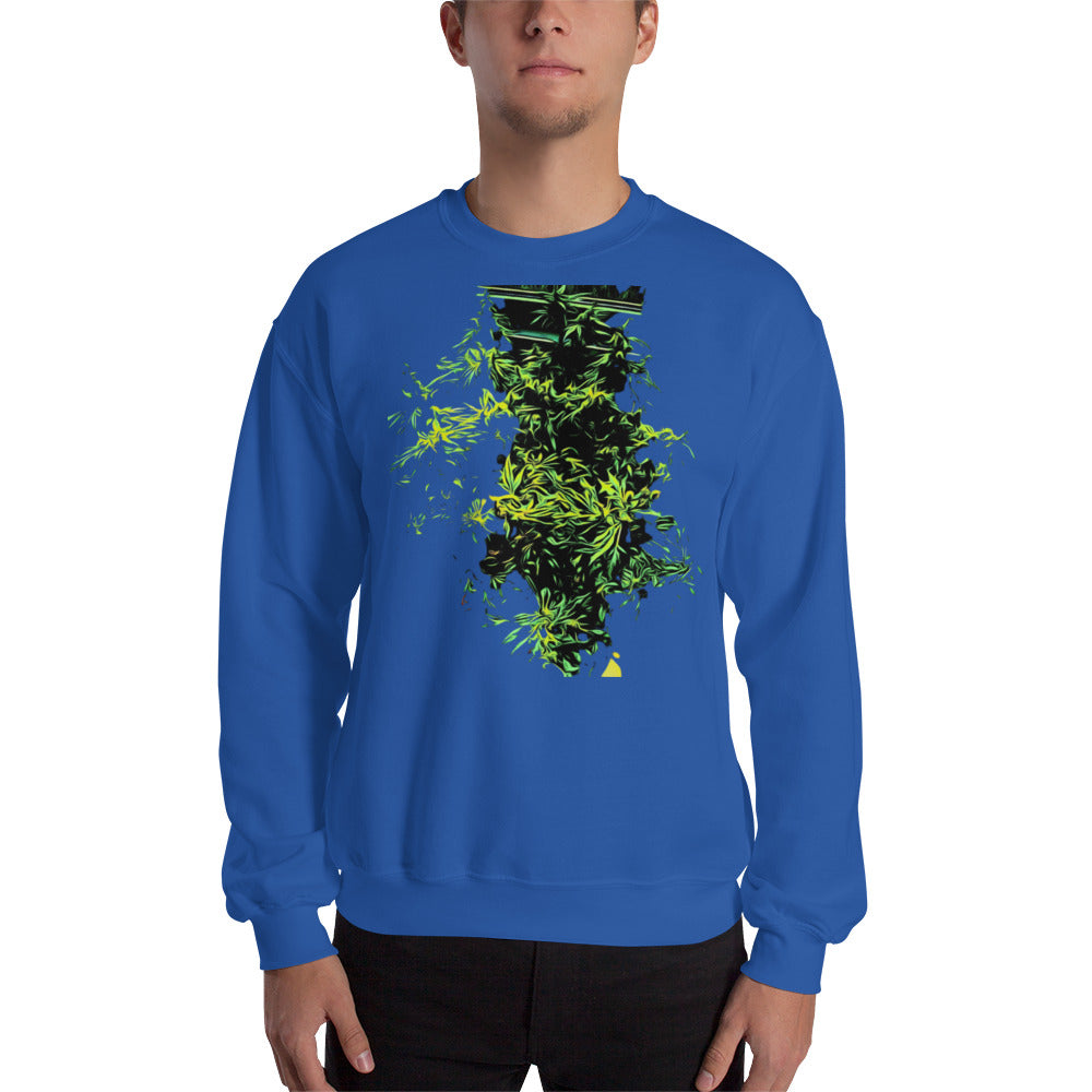 Monster Bush Cannabis Plant Unisex Sweatshirt