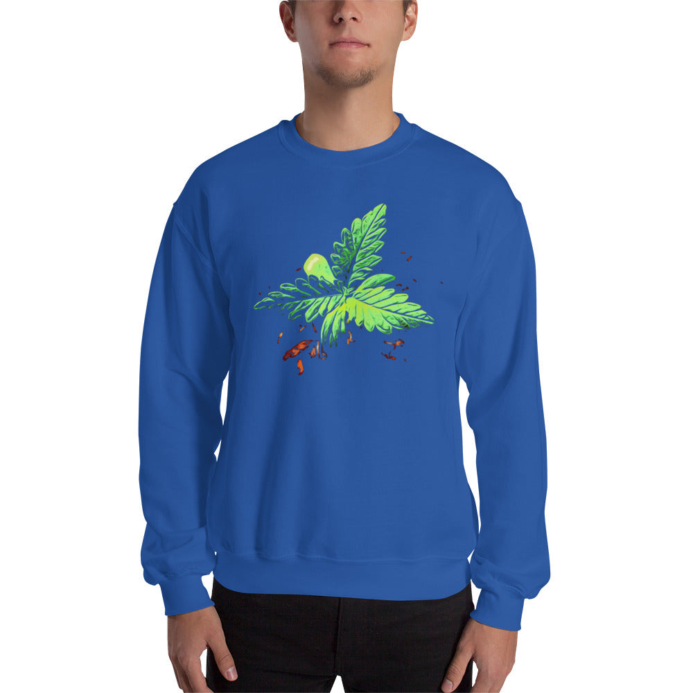 3 Leaf Trifoliate Cannabis Plant Unisex Sweatshirt