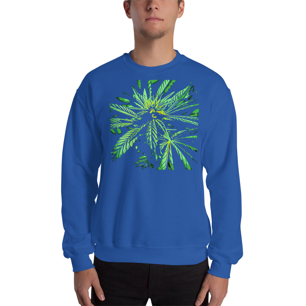 Seeded Flowering Cannabis Plant Unisex Sweatshirt
