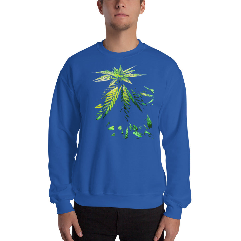 Praying Vegetative Cannabis Plant Unisex Sweatshirt