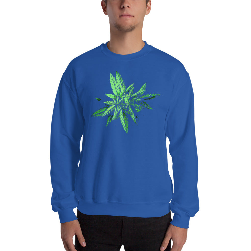 Target Leaf Cannabis Plant Unisex Sweatshirt