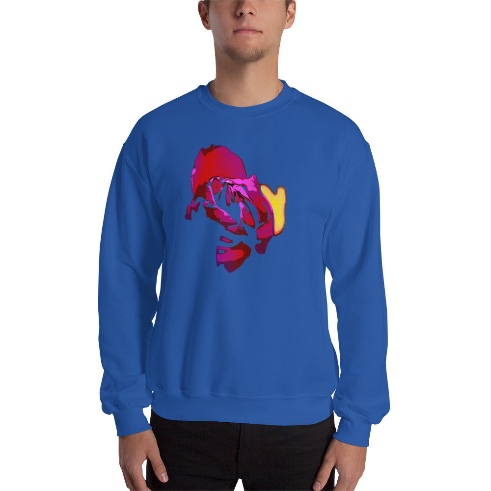 Purple Tulip Flower Unisex Sweatshirt