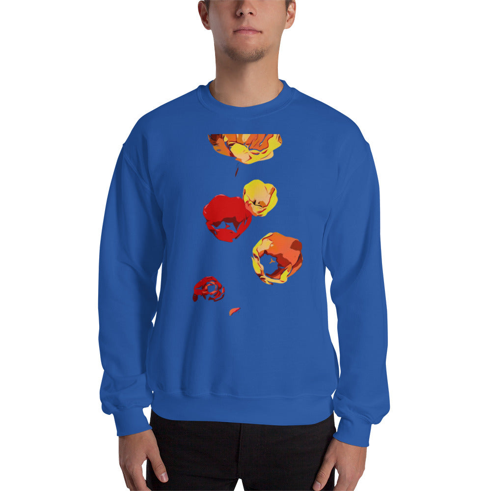 Red and Yellow Tulip Flowers Unisex Sweatshirt