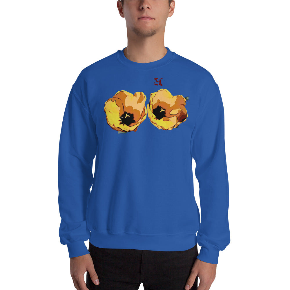Yellow Tulip Flowers Unisex Sweatshirt