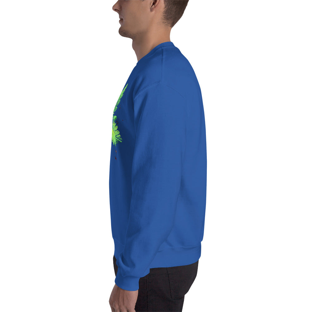 3 Leaf Trifoliate Cannabis Plant Unisex Sweatshirt