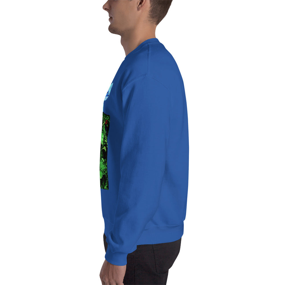 Blue Poppy Flower Unisex Sweatshirt