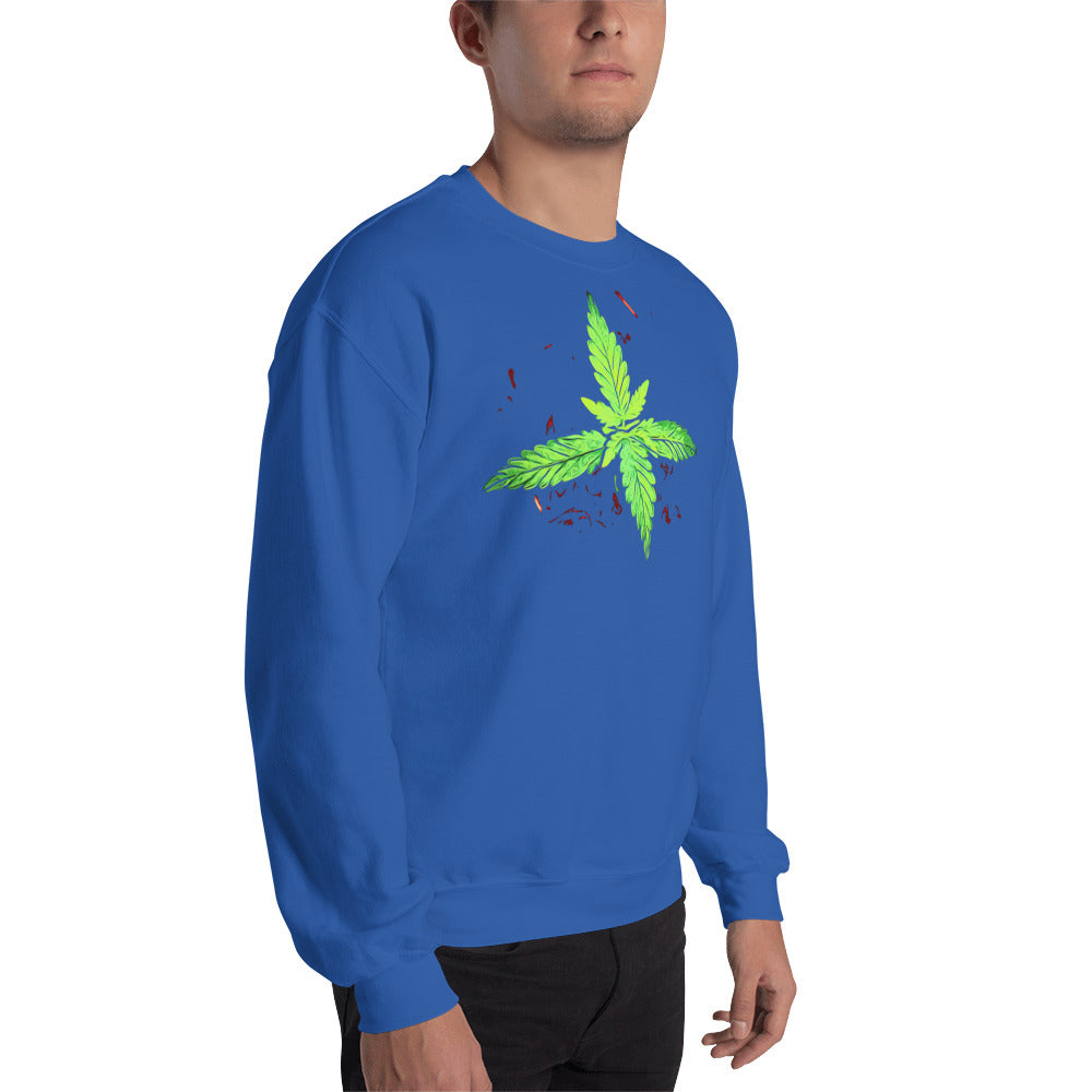 4 Leaf Cannabis Plant Unisex Sweatshirt