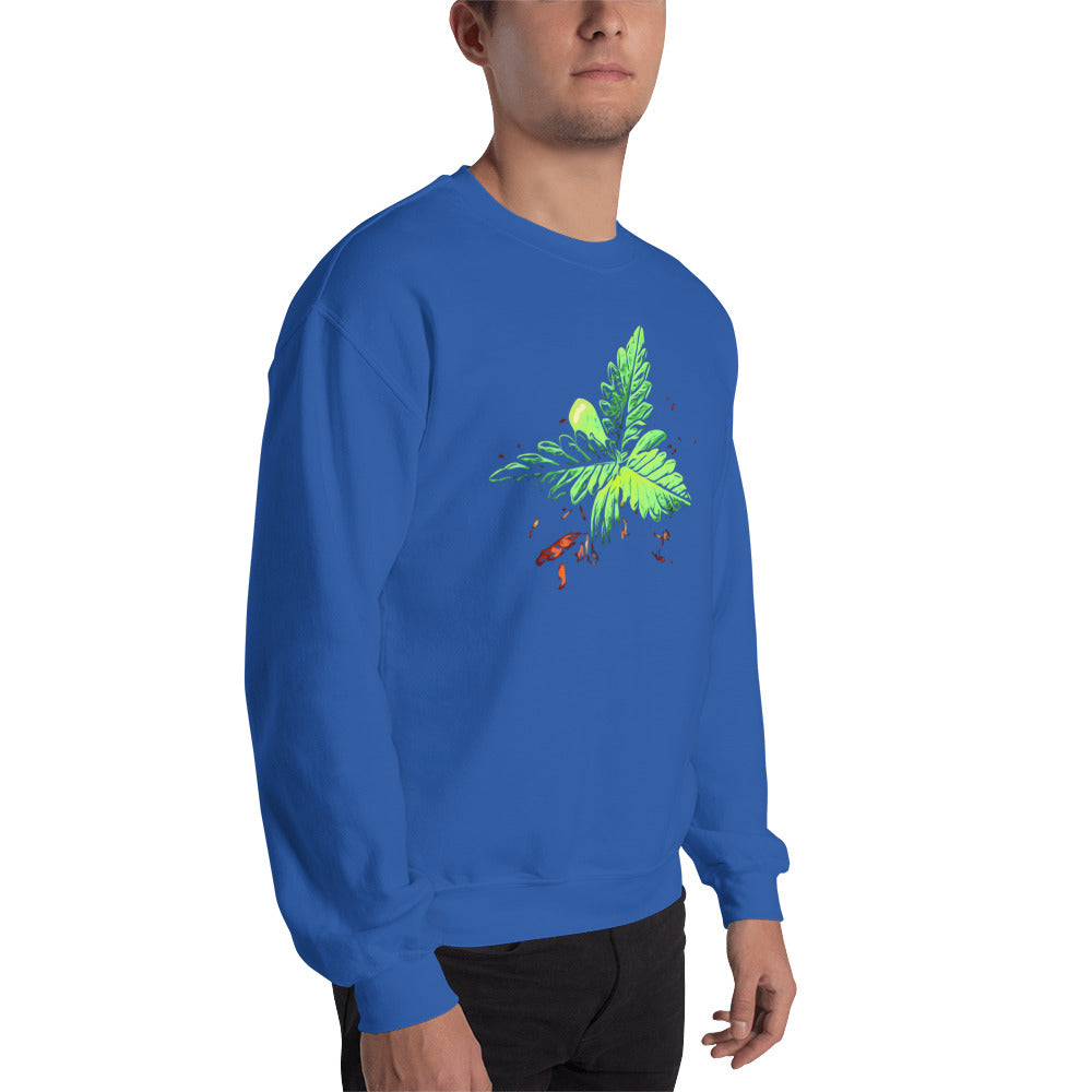 3 Leaf Trifoliate Cannabis Plant Unisex Sweatshirt