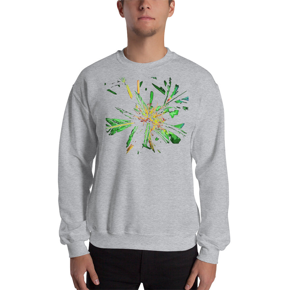 Red Flowering Cannabis Plant Unisex Sweatshirt