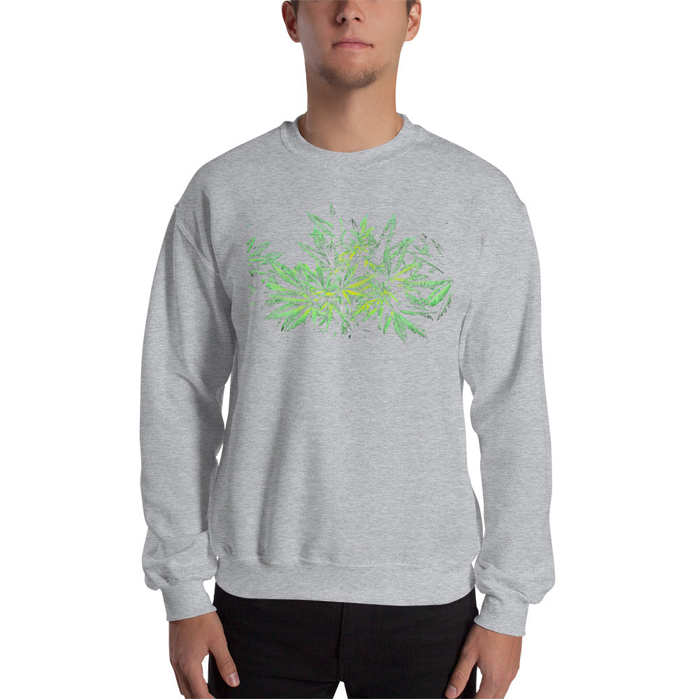 Flowering Hybrid Cannabis Plant Unisex Sweatshirt