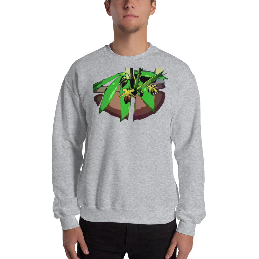 Male Flowering Cannabis Plant Unisex Sweatshirt