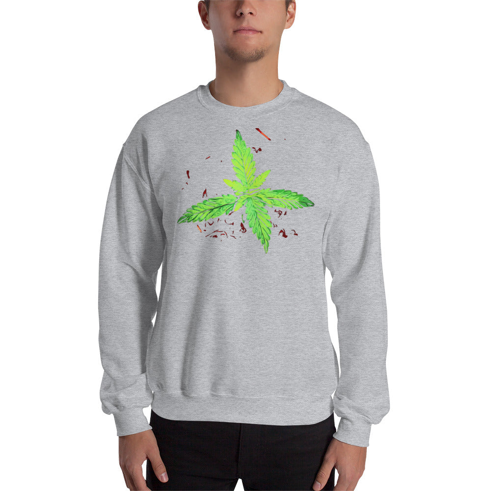 4 Leaf Cannabis Plant Unisex Sweatshirt