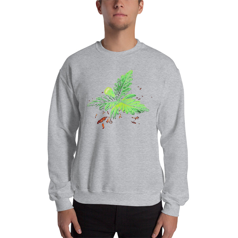 3 Leaf Trifoliate Cannabis Plant Unisex Sweatshirt