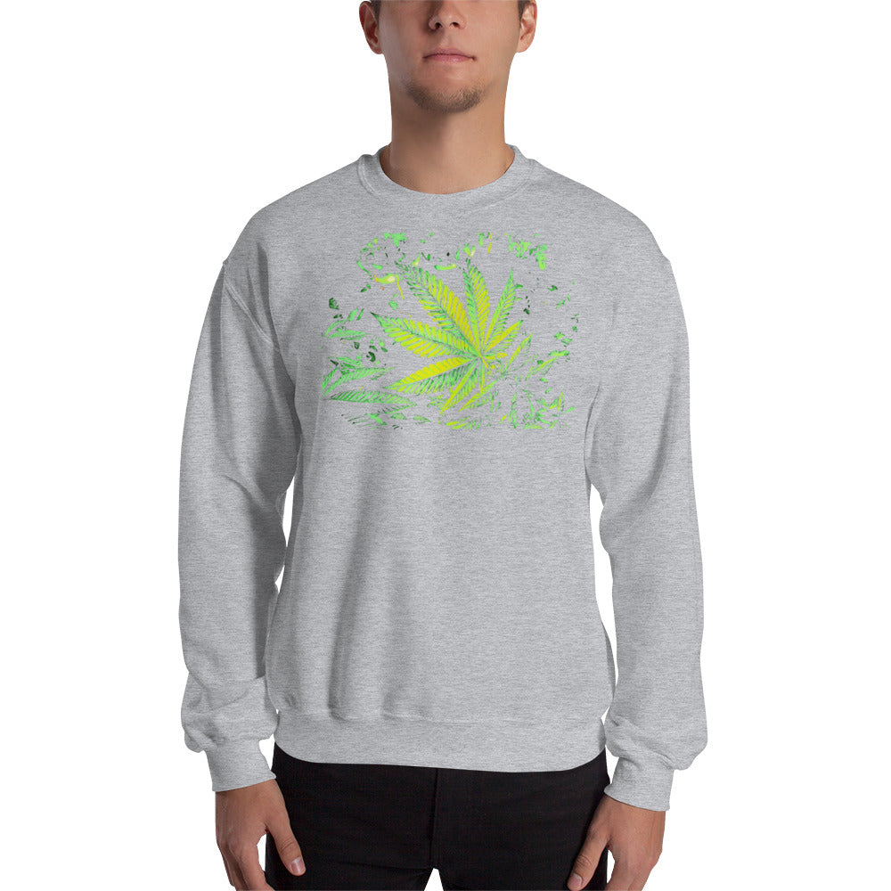 Big Cannabis Leaf Unisex Sweatshirt