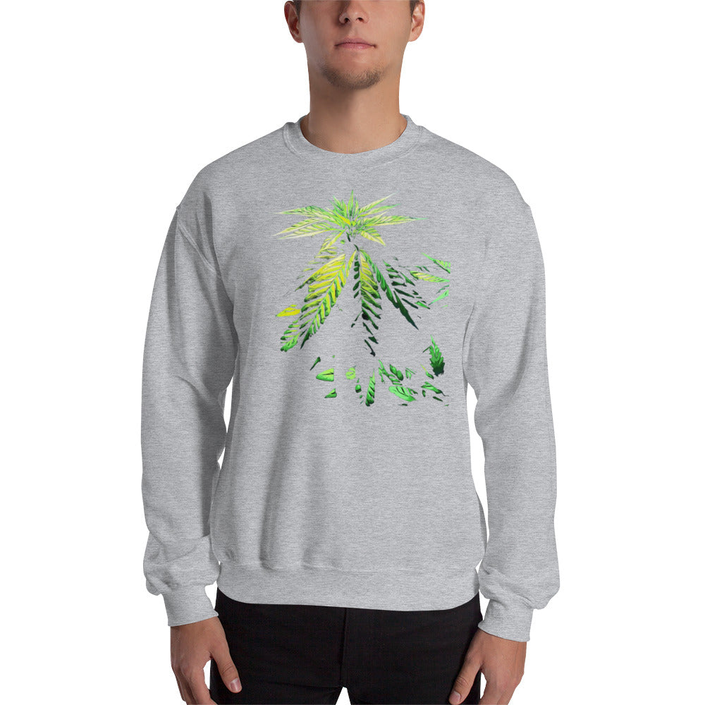 Praying Vegetative Cannabis Plant Unisex Sweatshirt