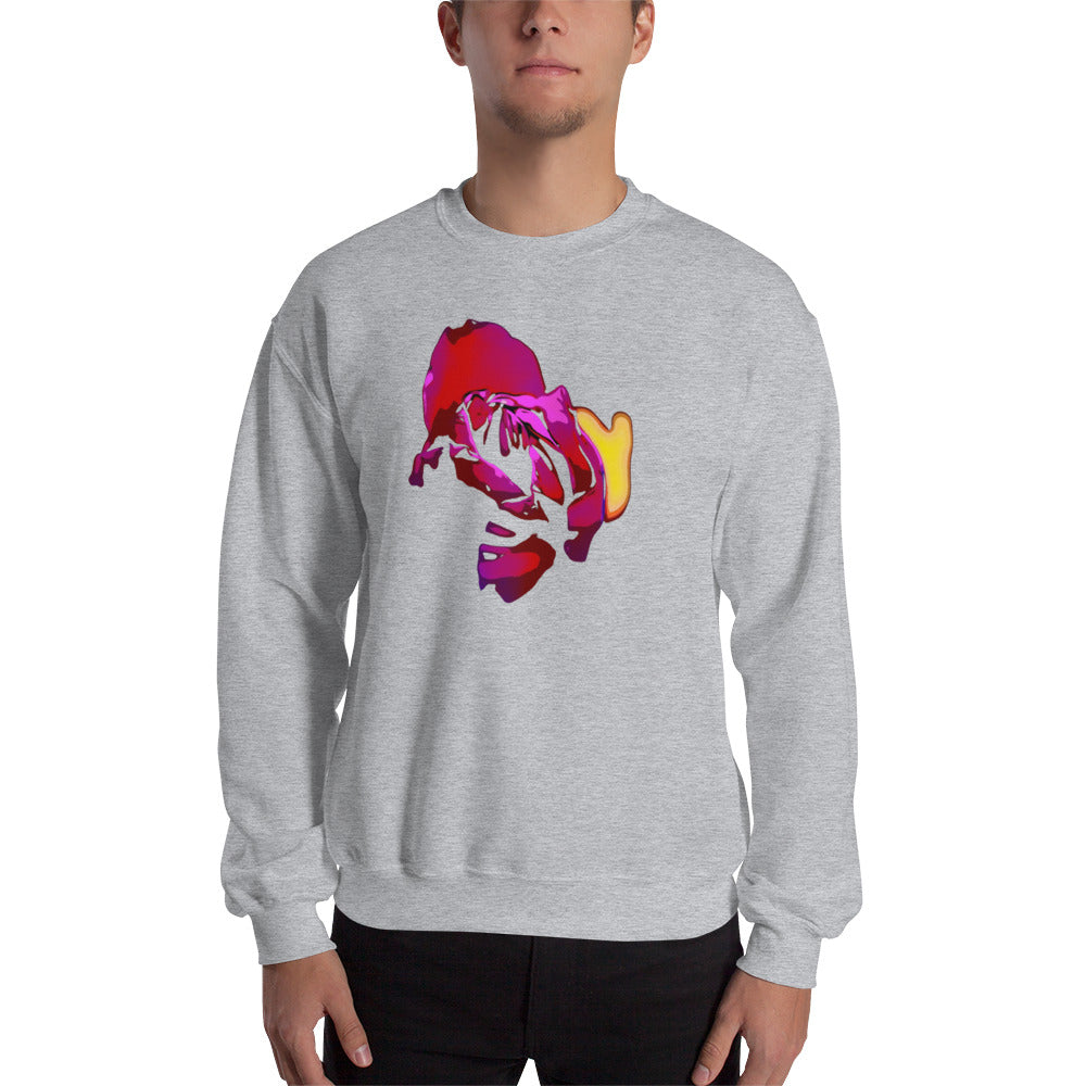 Purple Tulip Flower Unisex Sweatshirt