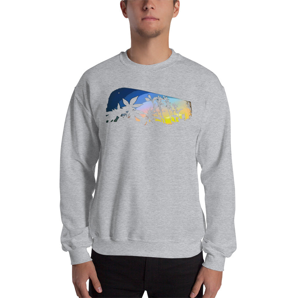 Cannabis and Starflower Moon Unisex Sweatshirt
