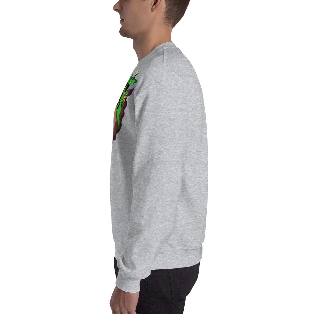 Male Flowering Cannabis Plant Unisex Sweatshirt