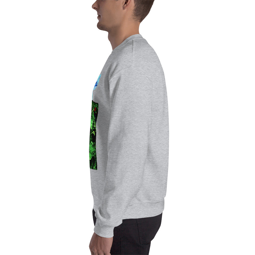Blue Poppy Flower Unisex Sweatshirt