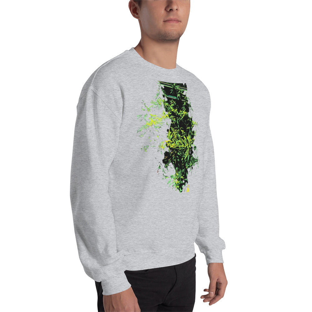 Monster Bush Cannabis Plant Unisex Sweatshirt