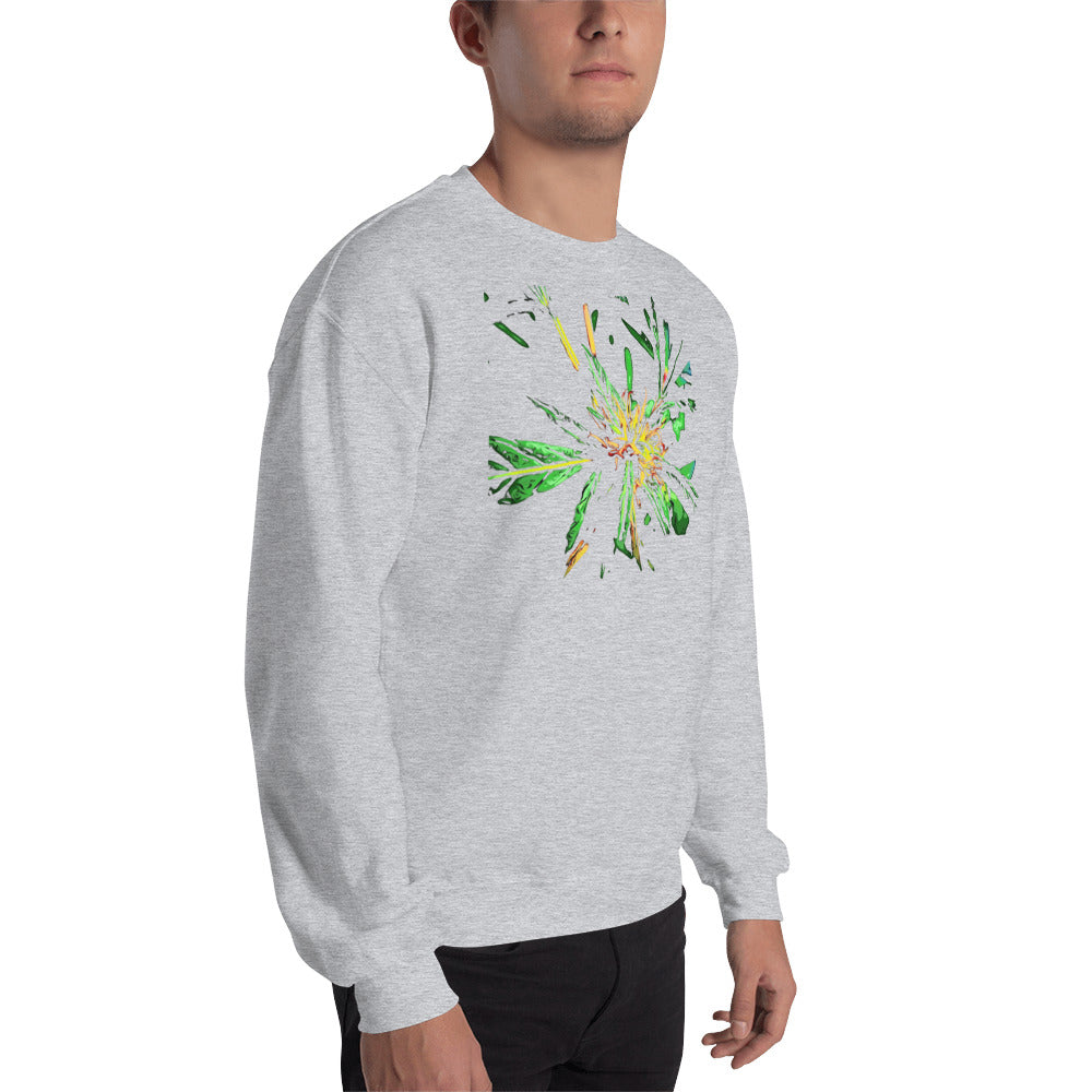 Red Flowering Cannabis Plant Unisex Sweatshirt