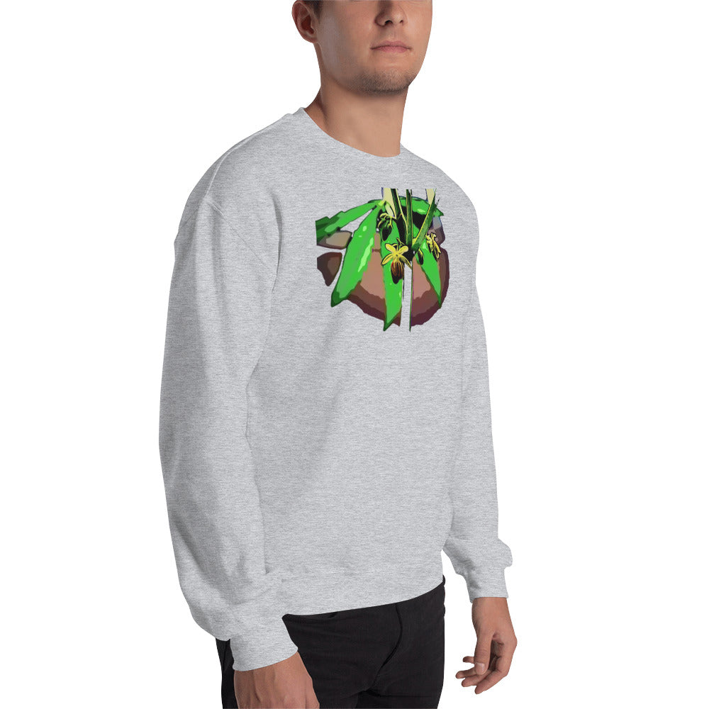 Male Flowering Cannabis Plant Unisex Sweatshirt