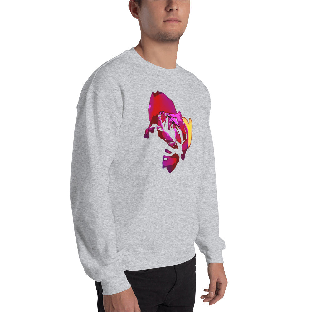 Purple Tulip Flower Unisex Sweatshirt
