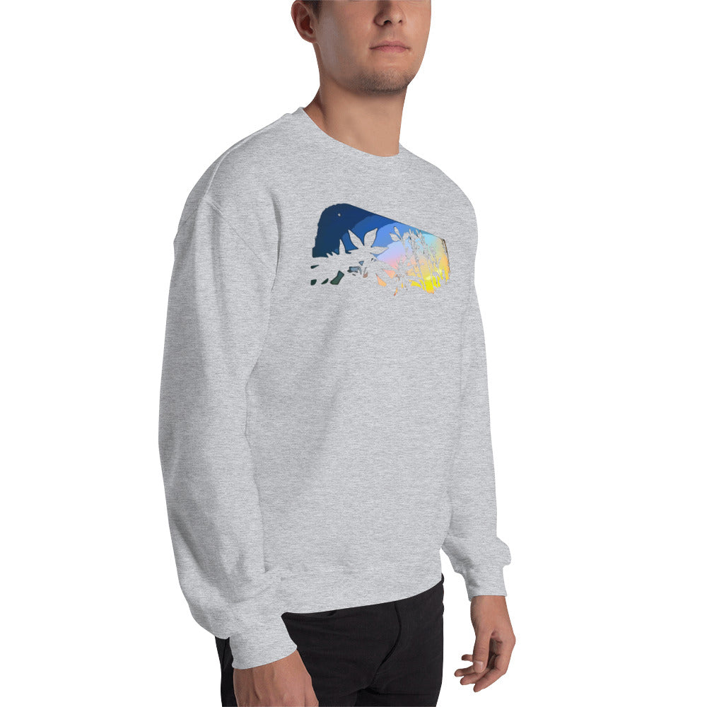 Cannabis and Starflower Moon Unisex Sweatshirt
