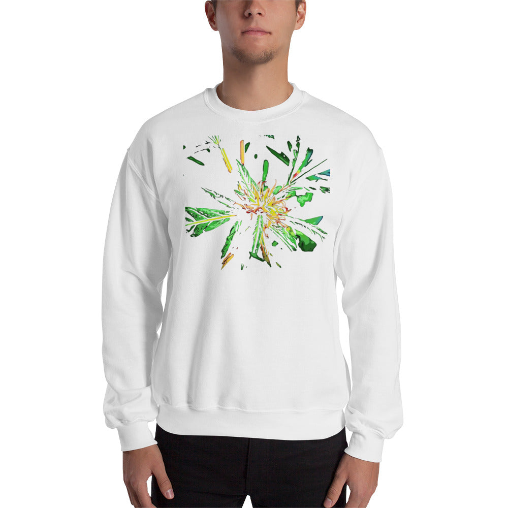 Red Flowering Cannabis Plant Unisex Sweatshirt