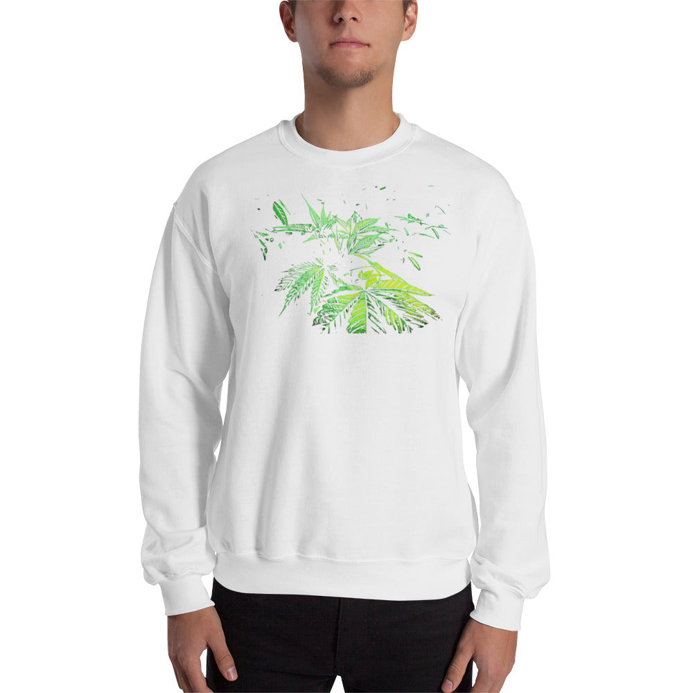 Praying Cannabis Plant Unisex Sweatshirt