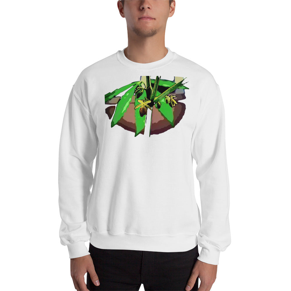 Male Flowering Cannabis Plant Unisex Sweatshirt