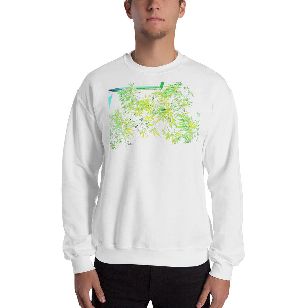 X Cannabis Plant Unisex Sweatshirt