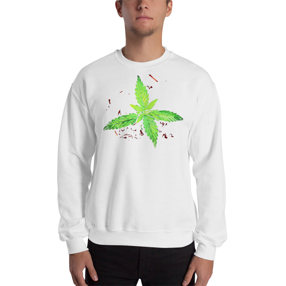 4 Leaf Cannabis Plant Unisex Sweatshirt
