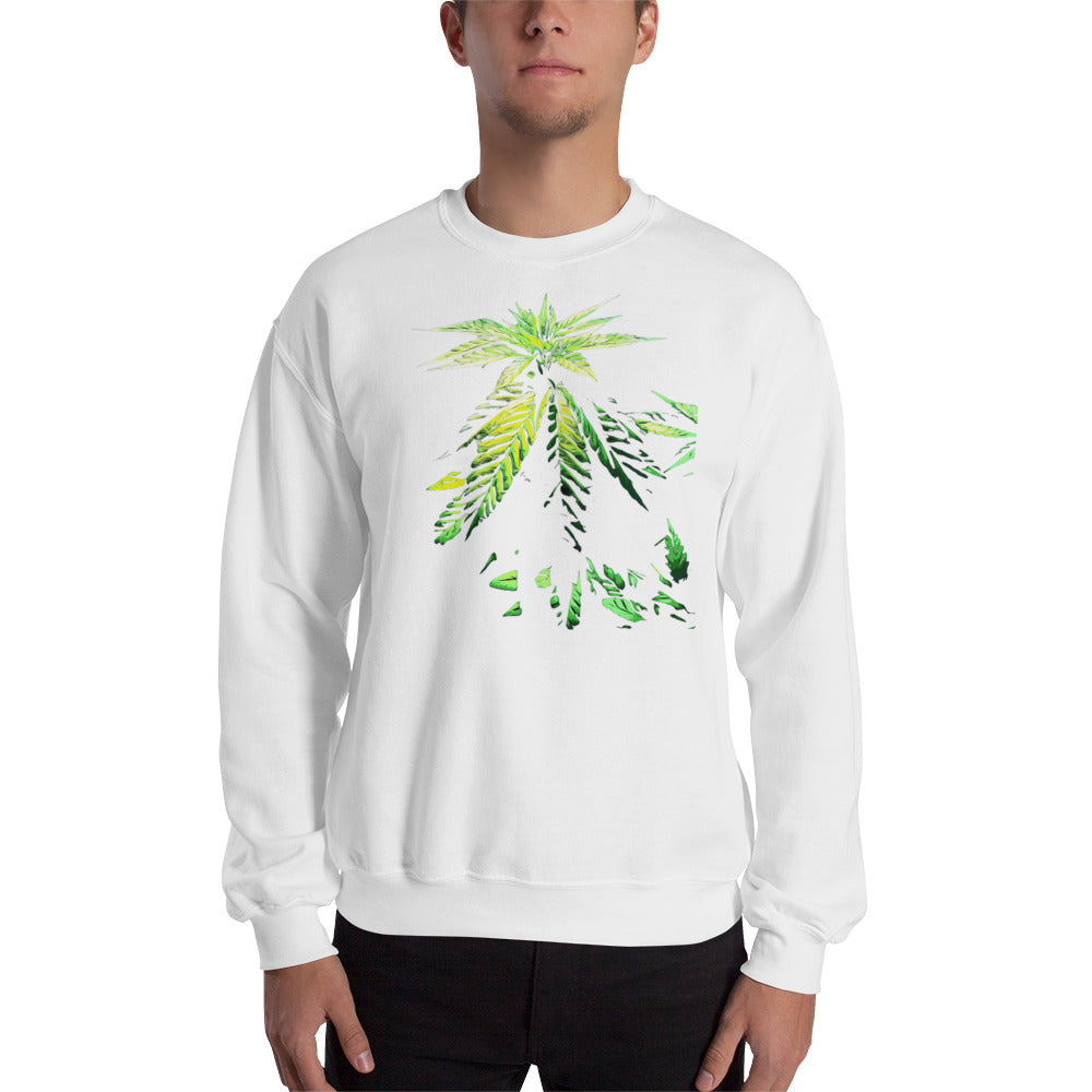 Praying Vegetative Cannabis Plant Unisex Sweatshirt
