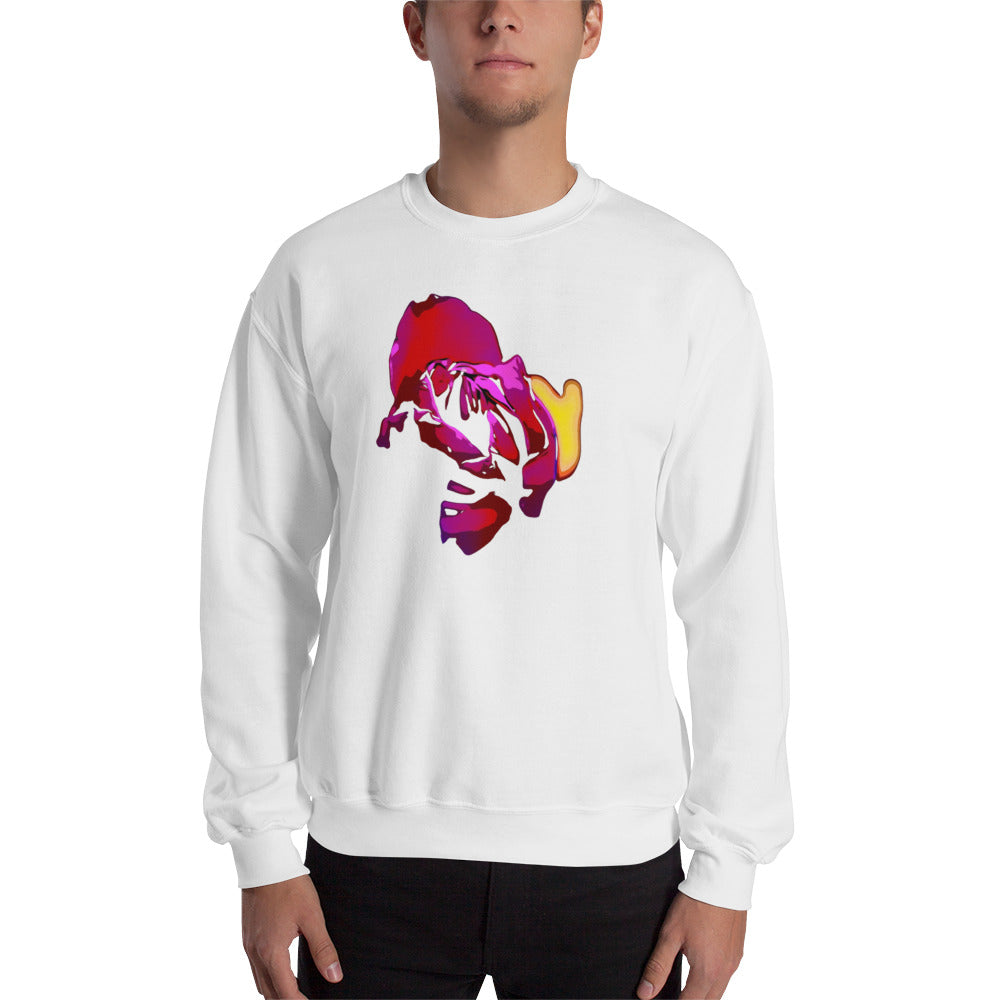 Purple Tulip Flower Unisex Sweatshirt