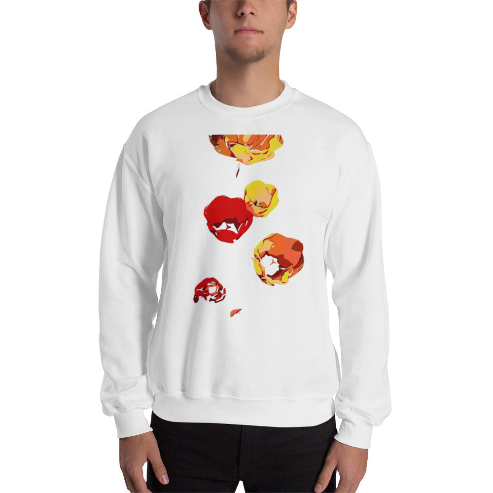 Red and Yellow Tulip Flowers Unisex Sweatshirt