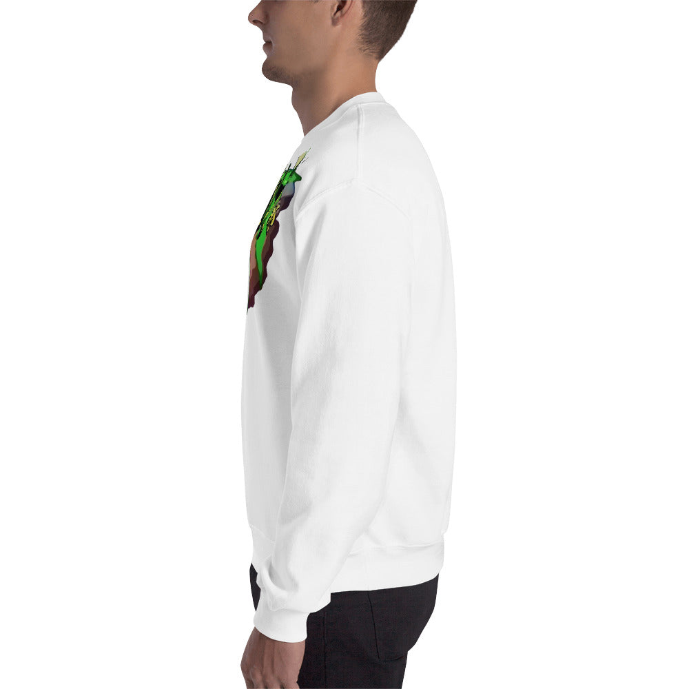 Male Flowering Cannabis Plant Unisex Sweatshirt