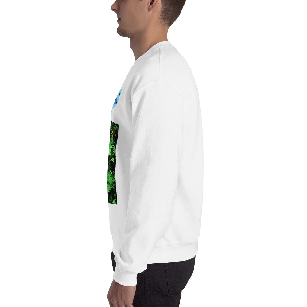 Blue Poppy Flower Unisex Sweatshirt