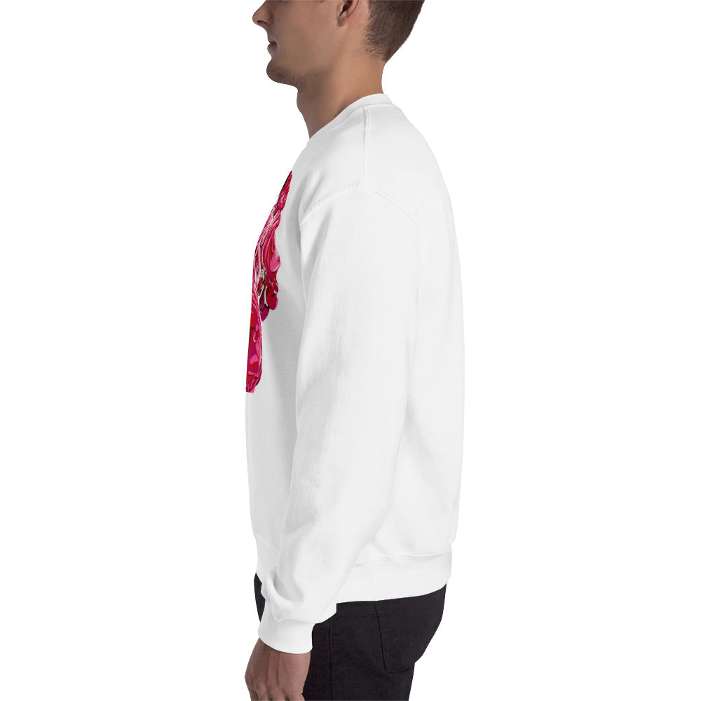 Pink Rose Flowers Unisex Sweatshirt