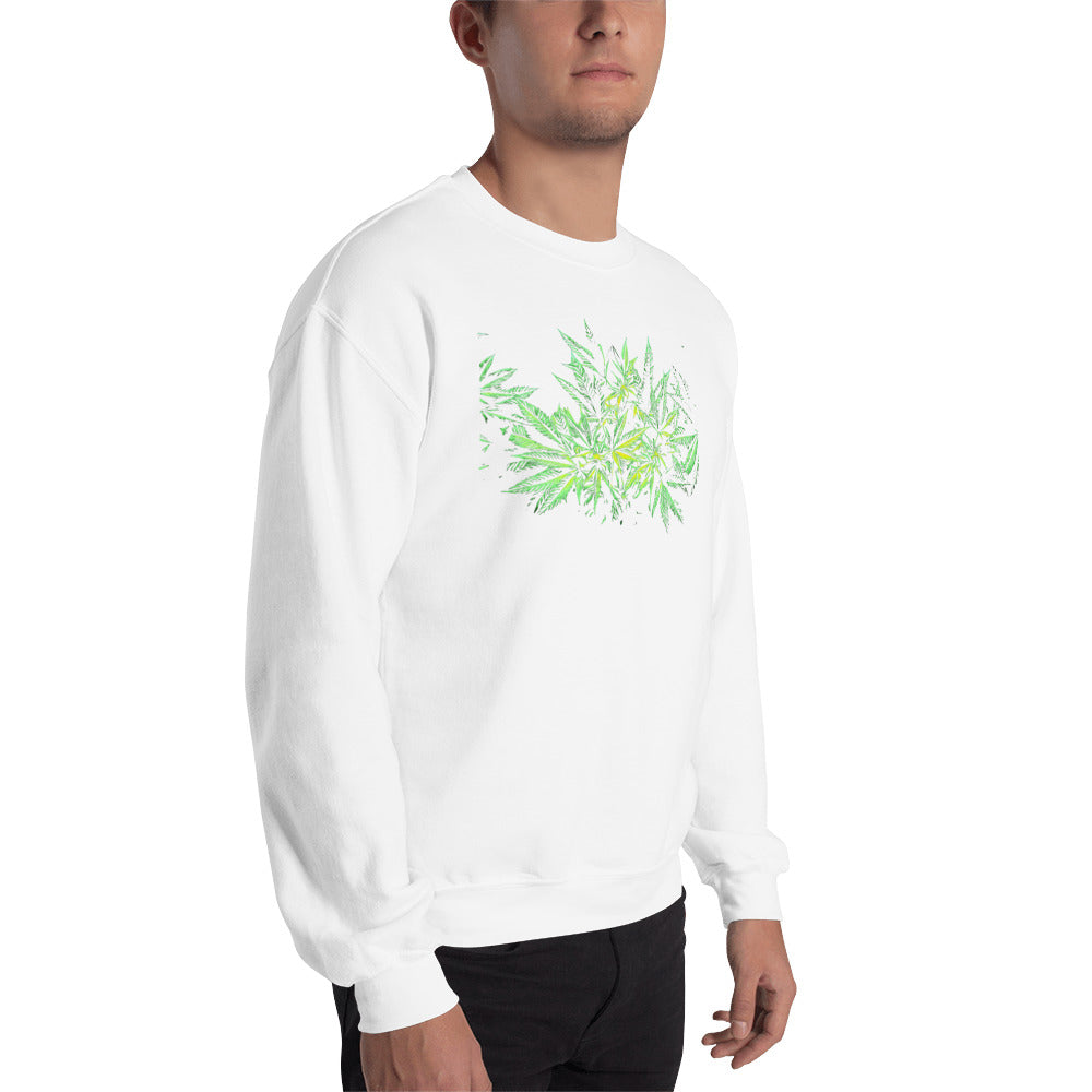 Flowering Hybrid Cannabis Plant Unisex Sweatshirt