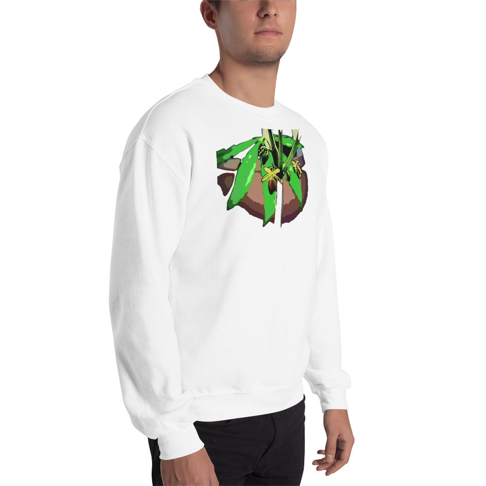 Male Flowering Cannabis Plant Unisex Sweatshirt