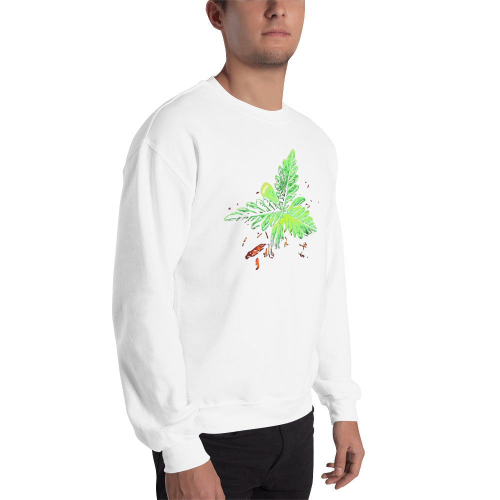 3 Leaf Trifoliate Cannabis Plant Unisex Sweatshirt