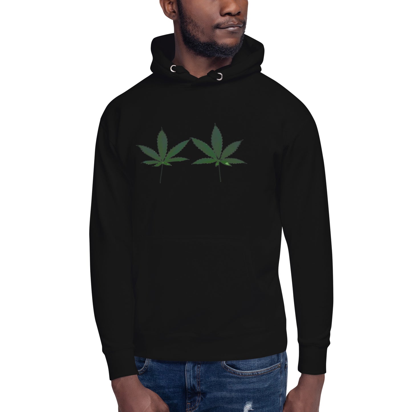 Green Cannabis Leaves Unisex Hoodie
