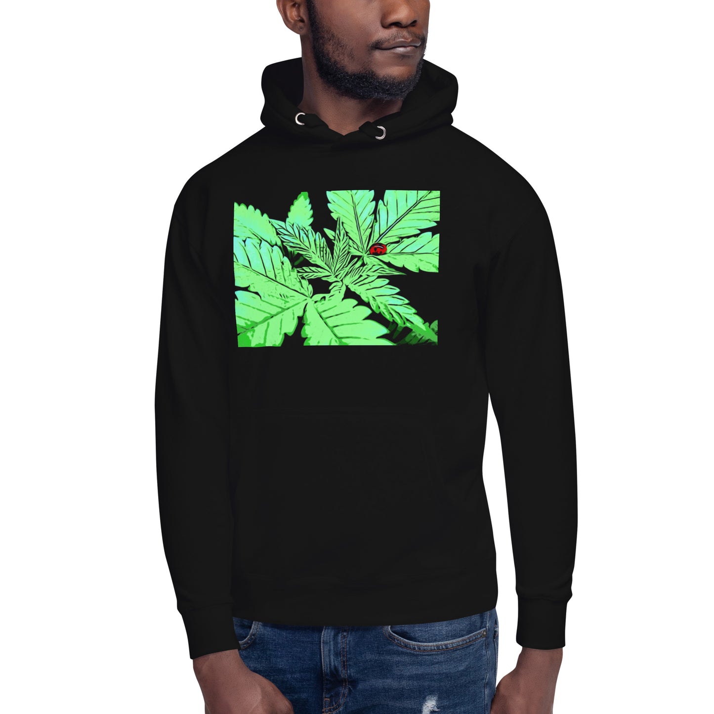 Ladybug Cannabis Plant Unisex Hoodie
