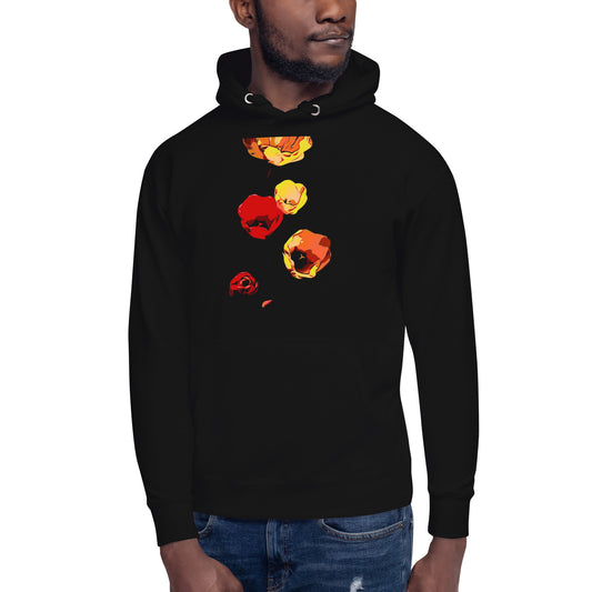 Red and Yellow Tulip Flowers Unisex Hoodie