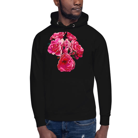 Pink Rose Flowers Unisex Hoodie