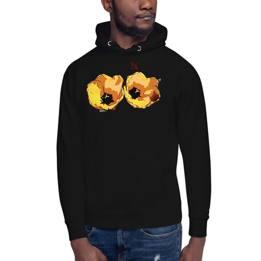 Yellow Tulip Flowers Unisex Hoodie